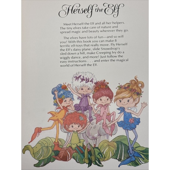 Scholastic Herself the Elf action toys punch out toy 1984 NOS Vintage Unused - Picture 5 of 16